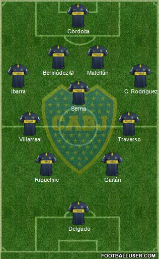 Boca Juniors Formation 2019