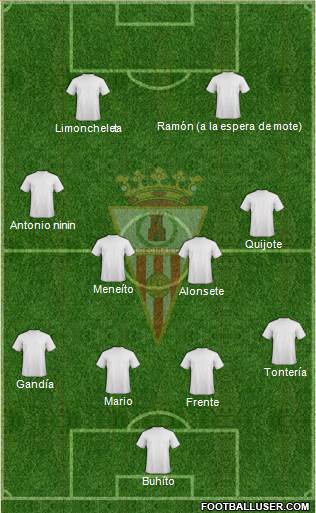 Algeciras C.F. 4-4-2 football formation