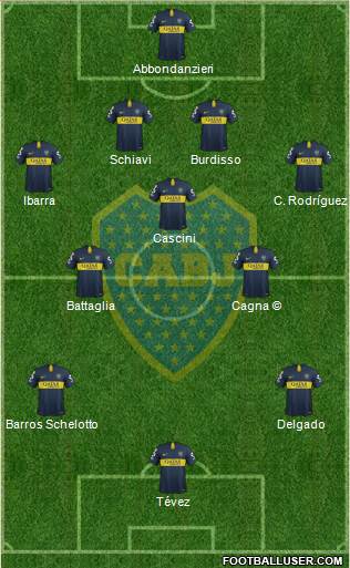 Boca Juniors Formation 2019