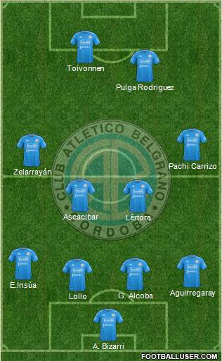 Belgrano de Córdoba football formation