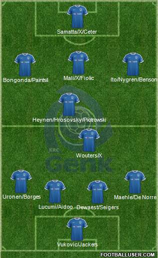 K Racing Club Genk football formation