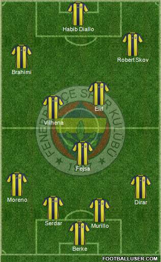 Fenerbahçe SK Formation 2019