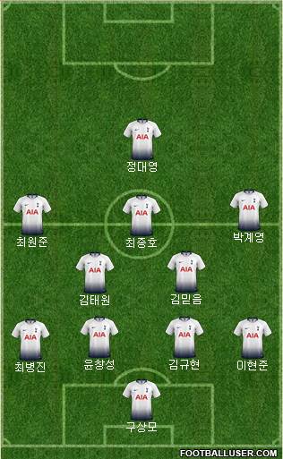 Tottenham Hotspur Formation 2019