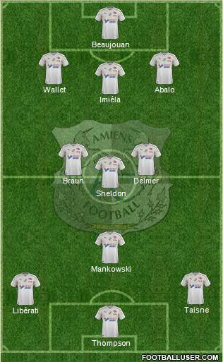 Amiens Sporting Club Football Formation 2019