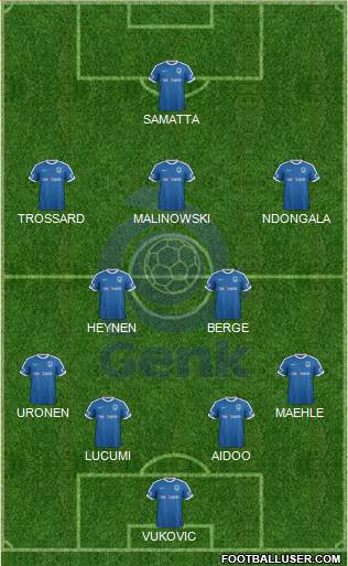 K Racing Club Genk football formation