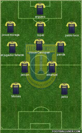 CCD Universidad de Concepción football formation