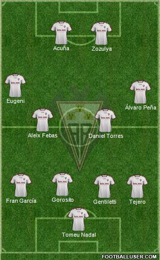 Albacete B., S.A.D. football formation