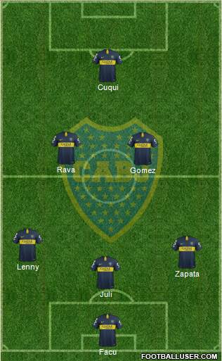 Boca Juniors Formation 2019