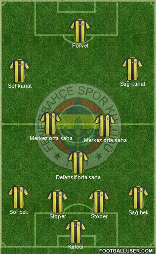 Fenerbahçe SK Formation 2019