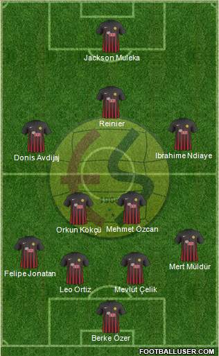 Eskisehirspor 4-2-3-1 football formation