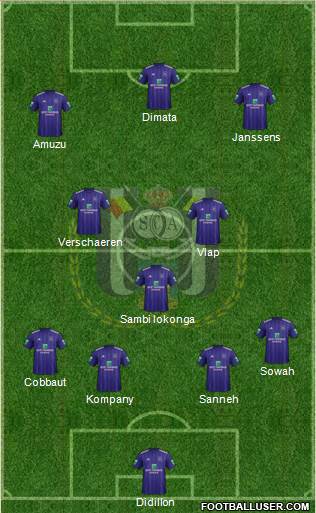 RSC Anderlecht Formation 2019