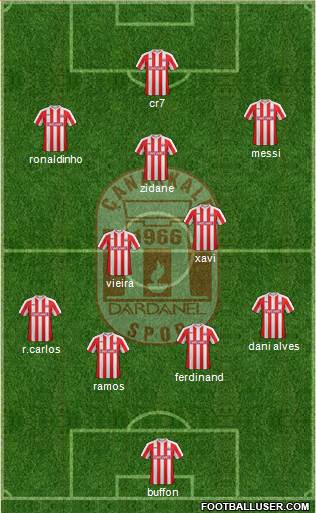 Dardanelspor A.S. Formation 2019