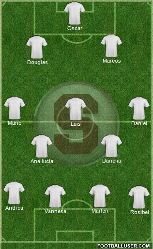 CD Saprissa 4-5-1 football formation