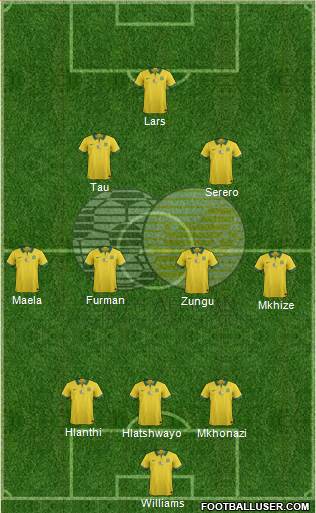 South Africa football formation