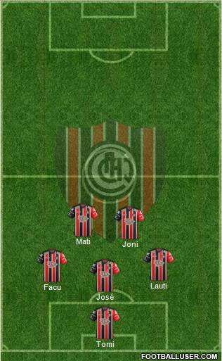 Chacarita Juniors football formation