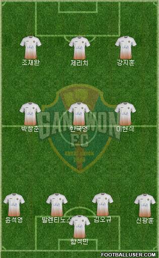 Gangwon FC Formation 2019