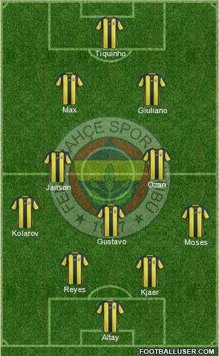 Fenerbahçe SK Formation 2019