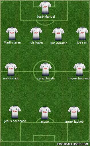 Tottenham Hotspur Formation 2019