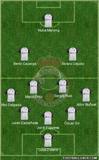 R. Racing Club S.A.D. football formation