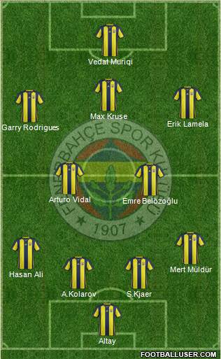 Fenerbahçe SK Formation 2019