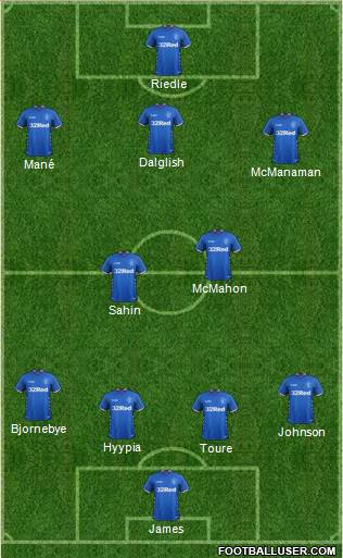 Rangers football formation