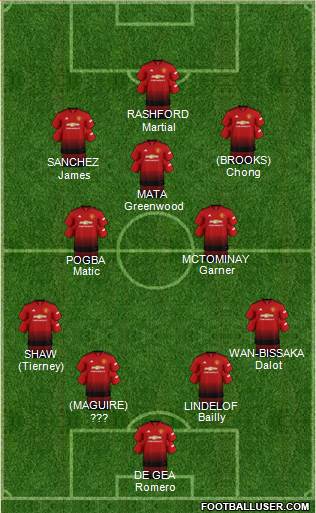 Manchester United Formation 2019
