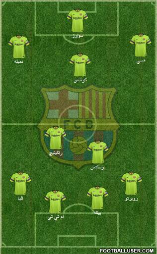 F.C. Barcelona Formation 2019