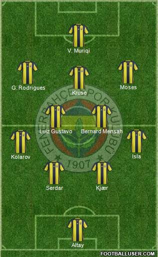 Fenerbahçe SK Formation 2019
