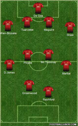 Manchester United Formation 2019