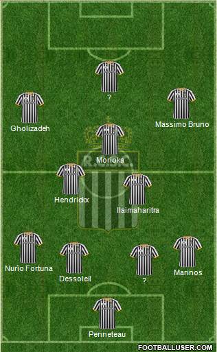 Sporting du Pays de Charleroi 4-3-3 football formation