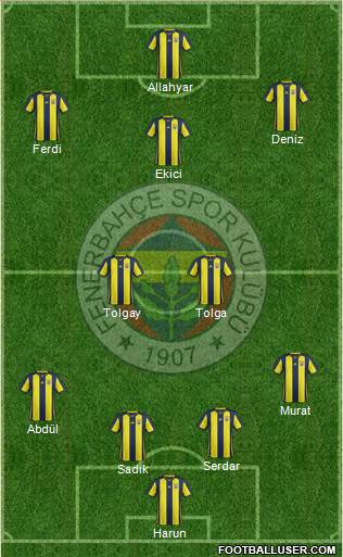 Fenerbahçe SK Formation 2019