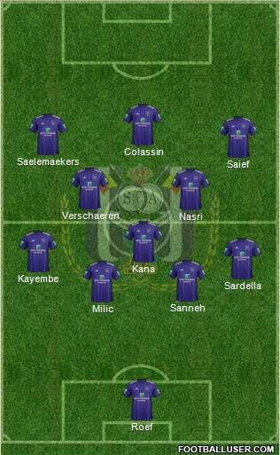 RSC Anderlecht Formation 2019