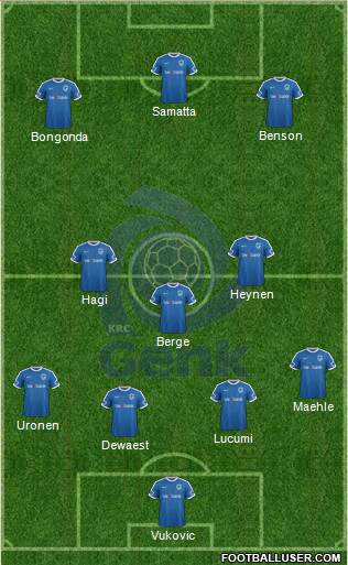 K Racing Club Genk football formation