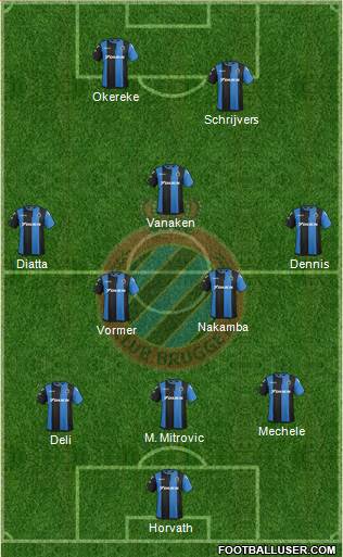 Club Brugge KV Formation 2019