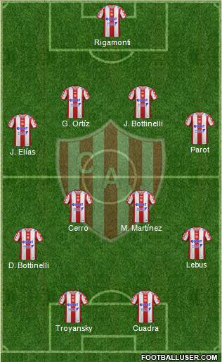 Unión de Santa Fe Formation 2019