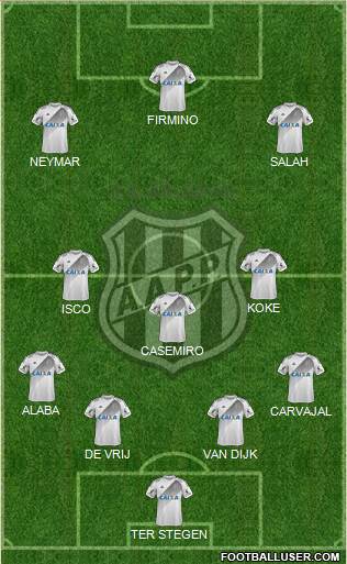 AA Ponte Preta Formation 2019