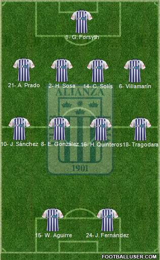 C Alianza Lima Formation 2019