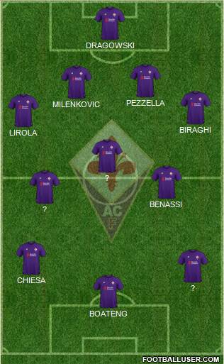 Fiorentina Formation 2019