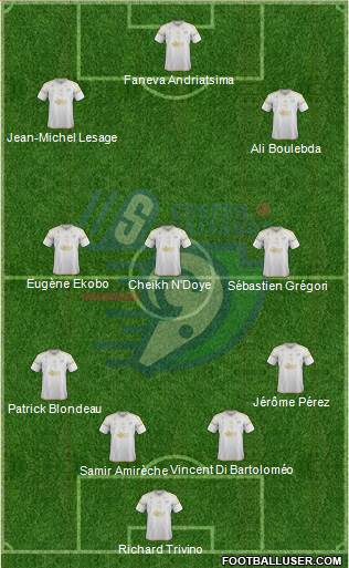 Union Sportive Créteil-Lusitanos Football 4-3-2-1 football formation