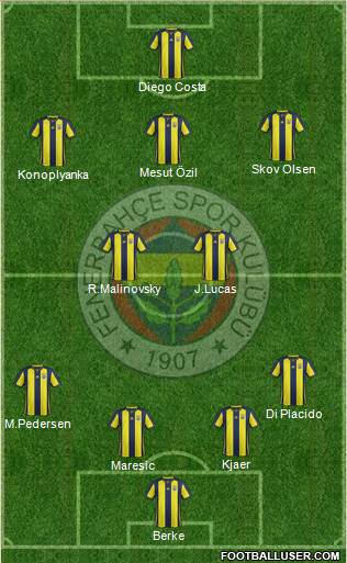 Fenerbahçe SK Formation 2019