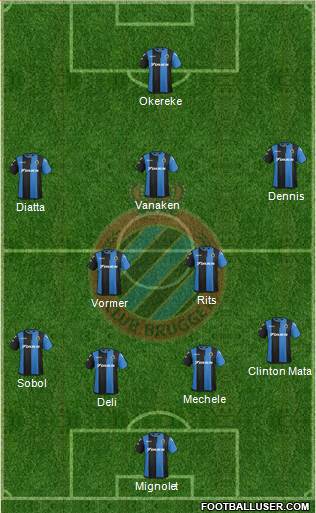 Club Brugge KV Formation 2019