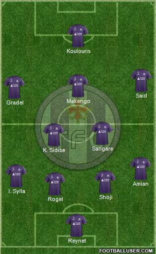 Toulouse Football Club Formation 2019