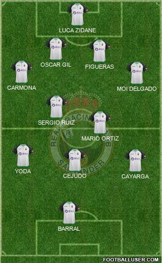 R. Racing Club S.A.D. football formation