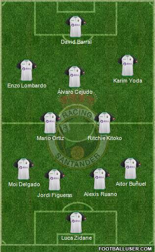 R. Racing Club S.A.D. football formation