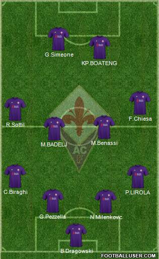 Fiorentina Formation 2019