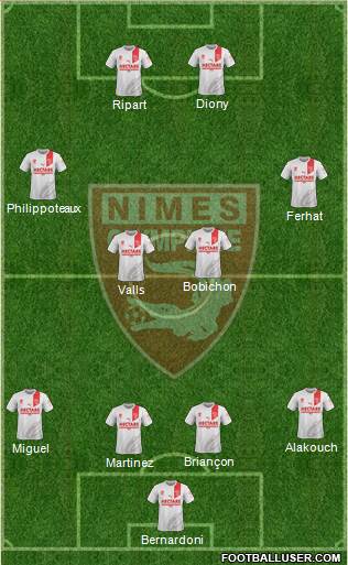 Nîmes Olympique Formation 2019