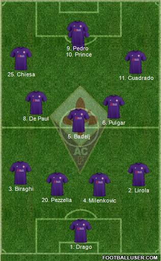 Fiorentina Formation 2019