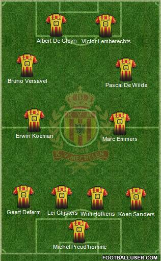 Yellow Red KV Mechelen Formation 2019
