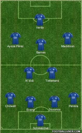 Leicester City Formation 2019