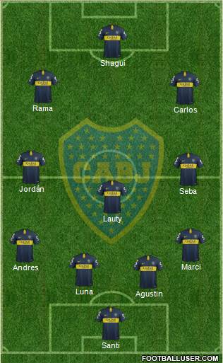 Boca Juniors Formation 2019